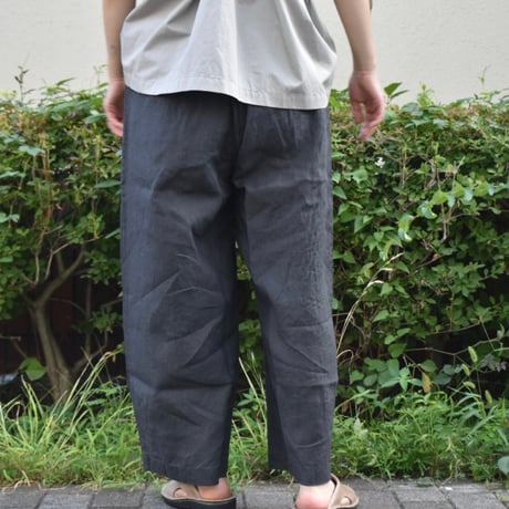 DAYS リネンキャンバスウォッシャーワイドテーパードパンツ