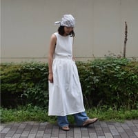 nous rendent heureux 綿麻エプロンワンピース