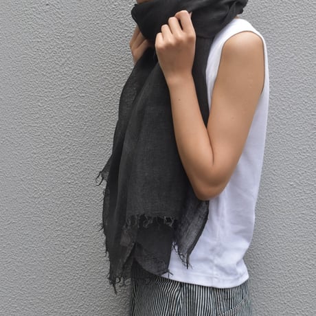 RIRI TEXTILE 墨染めストール
