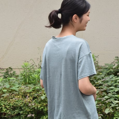 Hands of creation ラミー天竺ハーフショルダーTシャツ