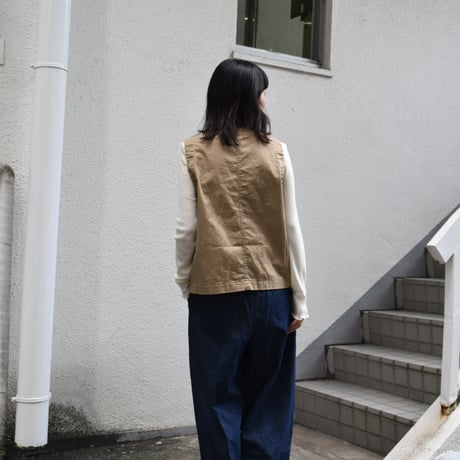 TISSU 綿麻コクーンタックパンツ