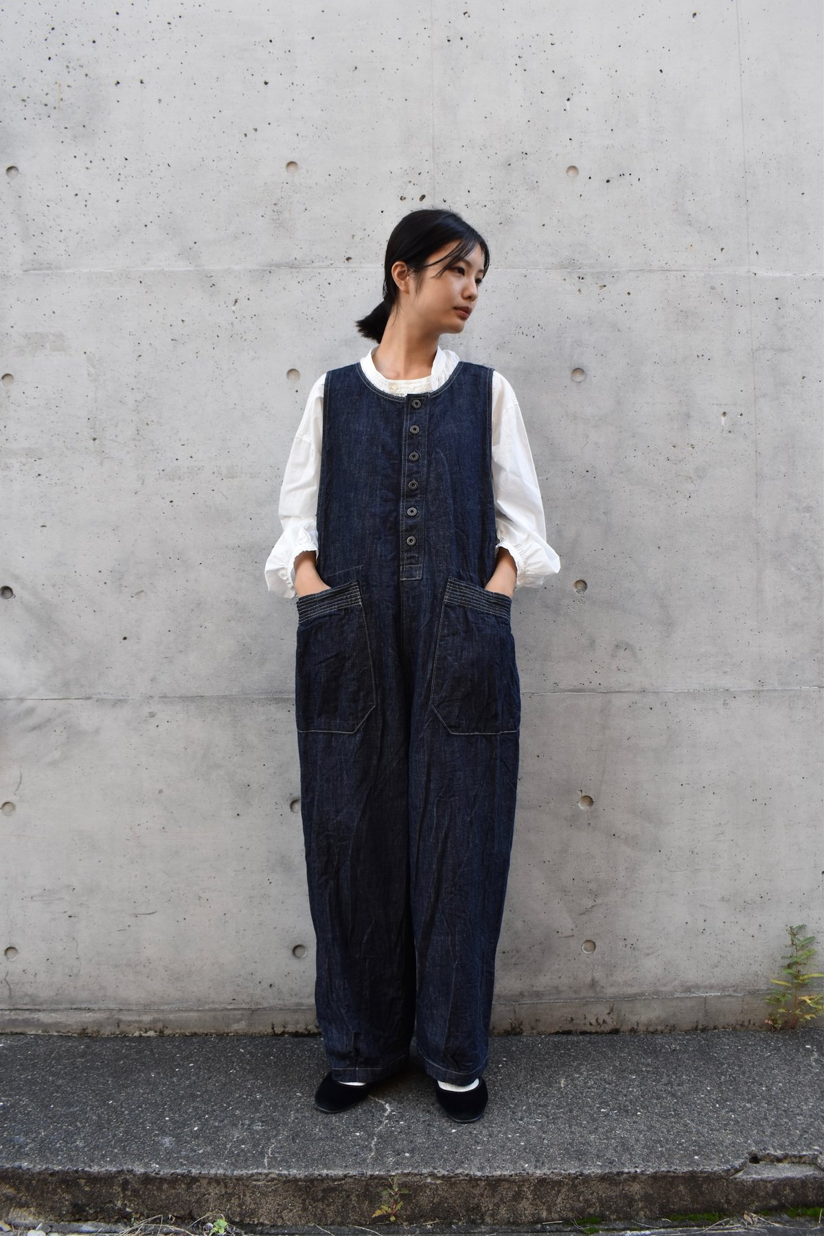 B rocante ブロカント トラヴァイユサロペット アイボリー 楽天市場