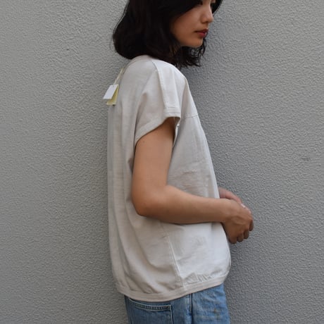 DAYS 天竺 布帛切り替えフレンチベスト