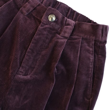 doux bleu コーデュロイWタックパンツ