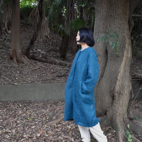 tita モヘアシャギーコクーンコート