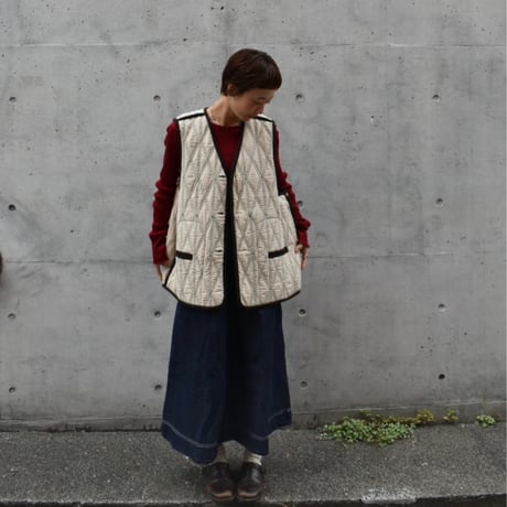 リバーシブルキルトベスト