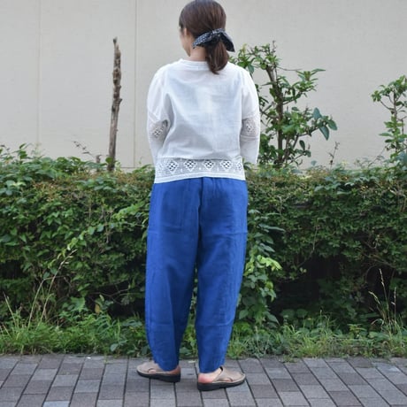 DAYS リネンキャンバスウォッシャーワイドテーパードパンツ