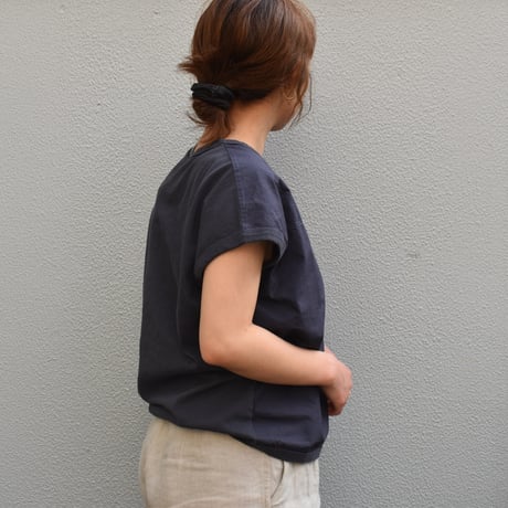 DAYS 天竺 布帛切り替えフレンチベスト