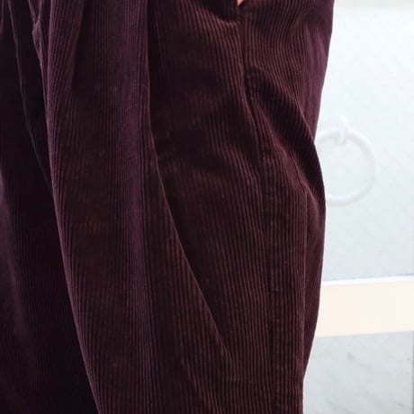 doux bleu コーデュロイWタックパンツ