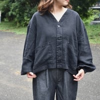 LAITERIE リユールリネンVネックジャケット