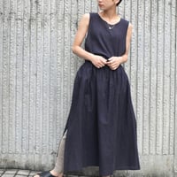 nous rendent heureux 綿麻エプロンワンピース