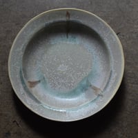 益子焼　クリスタリン 縁つき鉢
