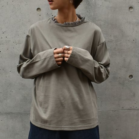 LUEUF シフォンフリルプルオーバー