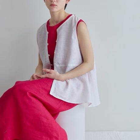 fog linen work ノエル トップ ホワイト