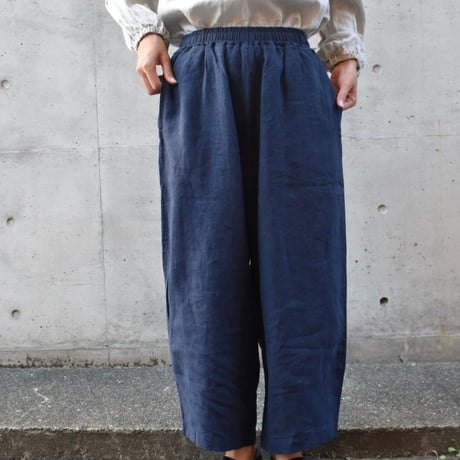DAYS フレンチリネンキャンバスワイドテーパードパンツ