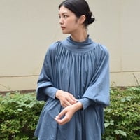 doux bleu タートルギャザーブラウス
