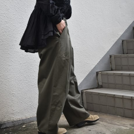 TISSU 綿麻コクーンタックパンツ