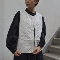 doux bleu INDIAキルト刺繍ベスト