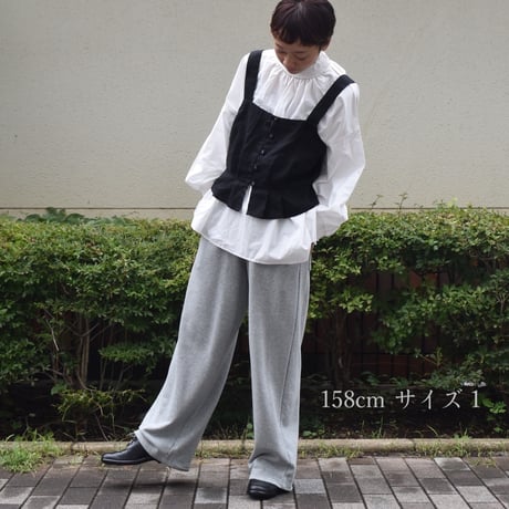 UNIVERSAL TISSU セントラル裏毛 イージーパンツ