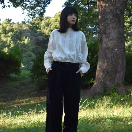 doux bleu コーデュロイWタックパンツ