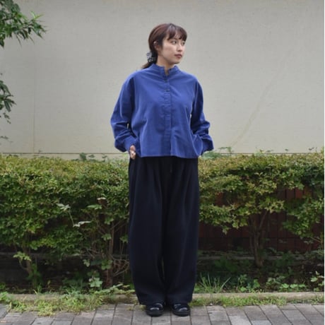 UNIVERSAL TISSU ウール圧縮コークンタックイージーパンツ