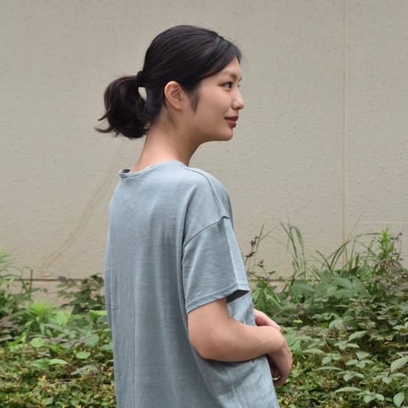 Hands of creation ラミー天竺ハーフショルダーTシャツ