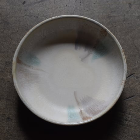 益子焼　クリスタン7寸浅鉢