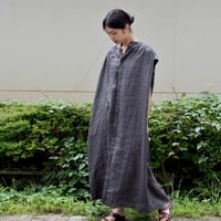 UNIVERSAL TISSU フレンチリネンスリーブレスワンピース