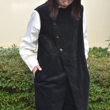 UNIVERSAL TISSU 親子コーデュロイラップサロペット