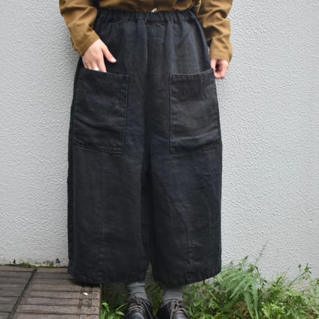 tumugu ソリトリネン8分丈パンツ