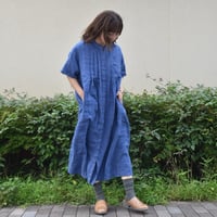 DAYS リネンピンタック比翼ワンピース