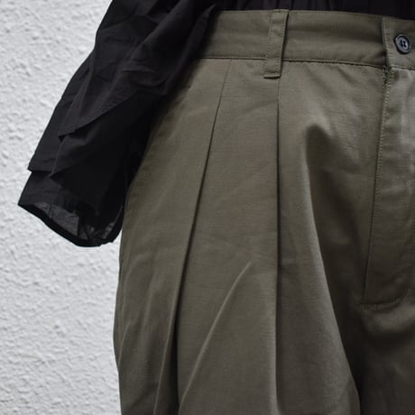 TISSU 綿麻コクーンタックパンツ