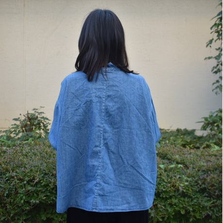 Brocante 6ozインディゴデニム ヴロンカルディガンシャツ