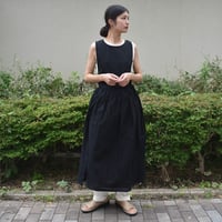 nous rendent heureux 綿麻エプロンワンピース