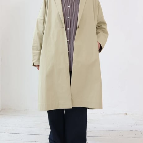 doux bleu　コットンナイロンワイドチェスターコート
