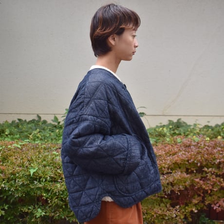 tumugu コットンリネンデニムジャケット
