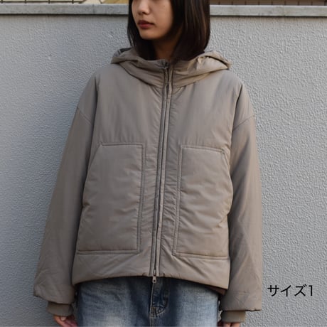 UNIVERSAL TISSU ナイロンキルティングWジップブルゾン