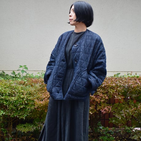 tumugu コットンリネンデニムジャケット
