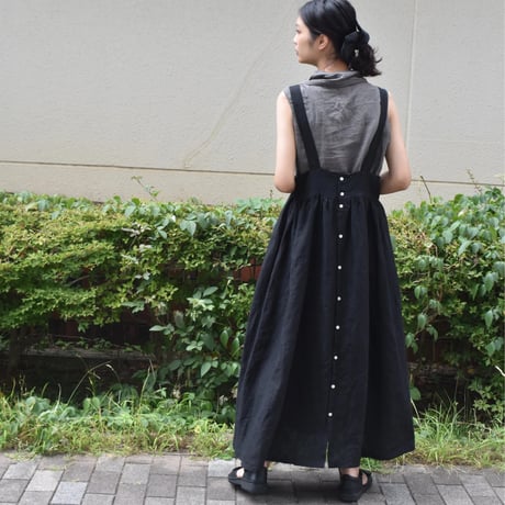 tita ロングエプロンワンピース