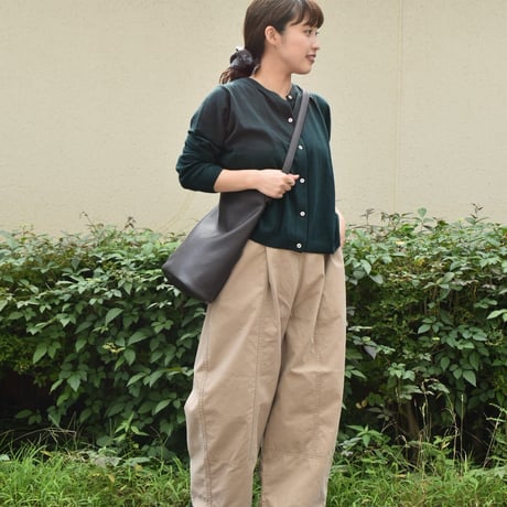 DAYS コットンカシミヤワイドクルーカーディガン