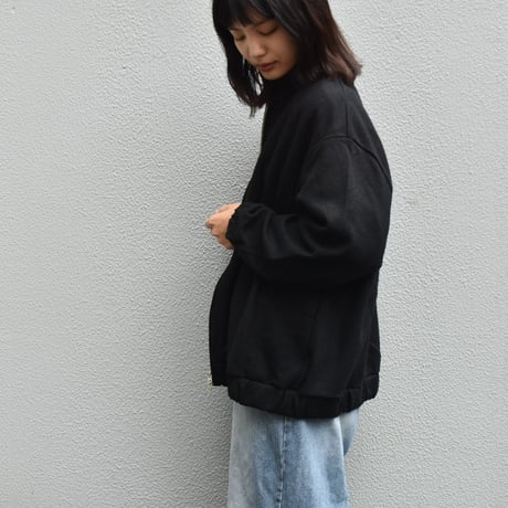 UNIVERSAL TISSU ウール圧縮ジップアップブルゾン