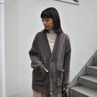 TISSU ウーレンクォーターVネックカーディガン