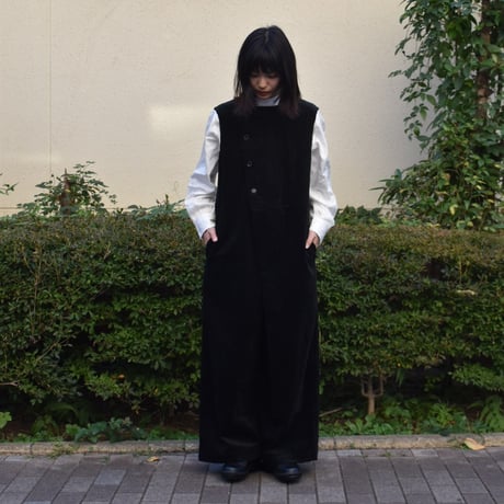 UNIVERSAL TISSU 親子コーデュロイラップサロペット
