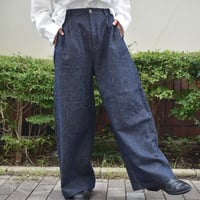 YARRA　リネンコットンストレートパンツ