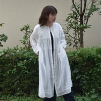 YARRA　INDIAピンタックレースワンピース