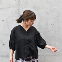 fog linen work エライザ トップ ブラック