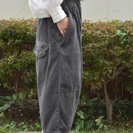 tumugu 太コーデュロイティンカーパンツ