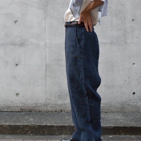 YARRA リネンサイドポケットパンツ