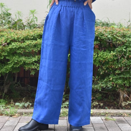 YARRA リネン8分丈パンツ