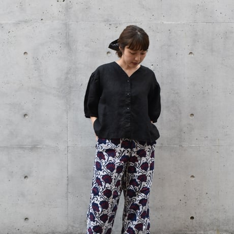 fog linen work エライザ トップ ブラック